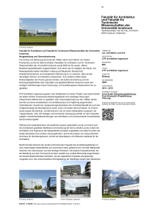 aut. architektur und tirol Fakultät für Architektur und
