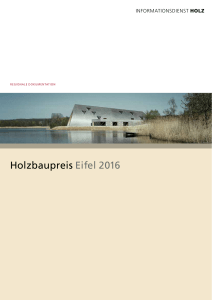 Holzbaupreis Eifel 2016 - Holzkompetenzzentrum Rheinland