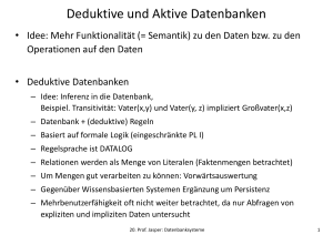 Deduktive und Aktive Datenbanken