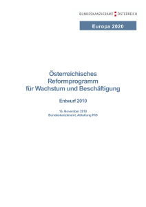 Österreichisches Reformprogramm für Wachstum und