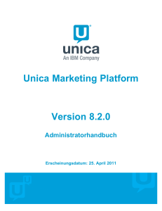 Unica Marketing Platform Administratorhandbuch
