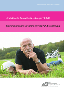 Prostata-Karzinom - Screening mittels PSA