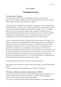 Peter Ausl&auml;nder: Vokalimprovisation