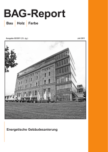 BAG-Report - BAG Bau-Holz