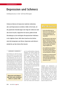 Depression und Schmerz - Rosenfluh Publikationen AG