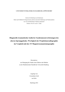 Diagnostik traumatischer isolierter Syndesmosenverletzungen des