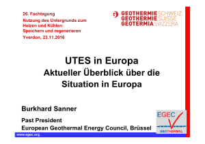 UTES in Europa - Geothermie.ch