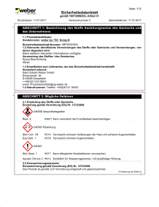 Sicherheitsdatenblatt - Weber Saint