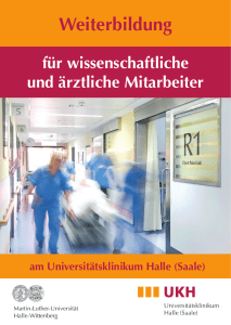 Weiterbildung - Universitätsklinikum Halle(Saale)