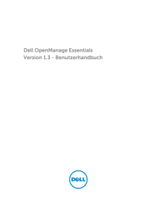 Dell OpenManage Essentials Version 1.3