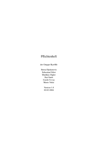 Pflichtenheft - Praktische Informatik