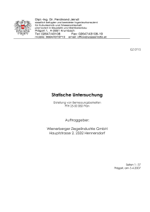 Statische Untersuchung