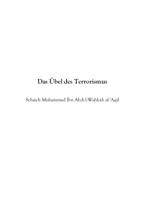 Das Übel des Terrorismus