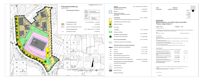 Entwurf Bebauungsplan Obere Lange Straße II