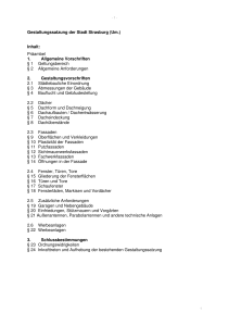 Gestaltungssatzung der Stadt Strasburg (Um.) Inhalt: Präambel 1