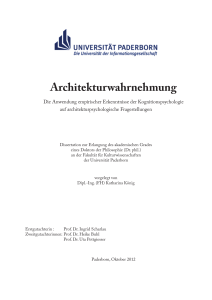 Architekturwahrnehmung