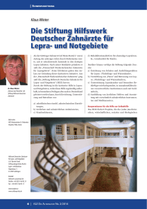 Die stiftung Hilfswerk Deutscher Zahnärzte für lepra
