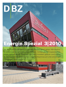 Energie Spezial 3| 2010 - Deutsche BauZeitschrift