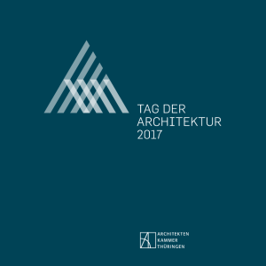 Broschüre Tag der Architektur 2017