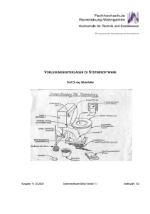 VORLESUNGSUNTERLAGEN ZU SYSTEMSOFTWARE