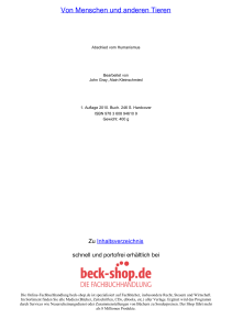 Von Menschen und anderen Tieren - ReadingSample - Beck-Shop