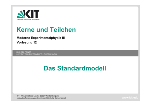 Standardmodell - Institut für Experimentelle Kernphysik