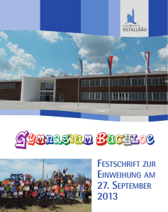 Festschrift Einweihung Gymnasium Buchloe
