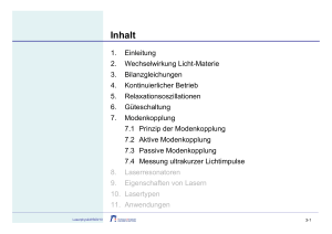 7.1 Prinzip der Modenkopplung