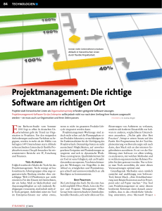 Projektmanagement: Die richtige Software am richtigen Ort