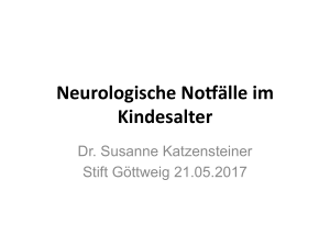 Neurologische No älle im Kindesalter