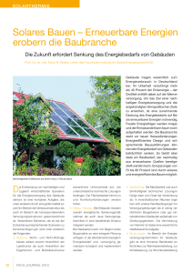 Solares Bauen - Erneuerbare Energien erobern - IHKS