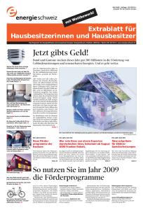 Jetzt gibts Geld! - Der Bundesrat admin.ch