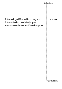 Aussenseitige Waermedaemmung von