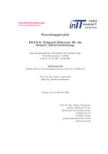 Forschungsprojekt ESANA: Echtzeit