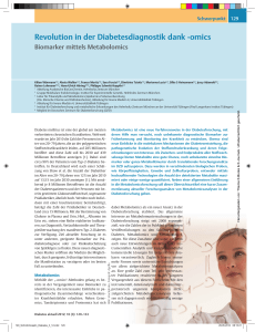 Revolution in der Diabetesdiagnostik dank -omics