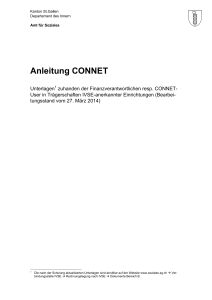 Anleitung CONNET - Kanton St. Gallen