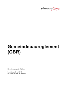 Gemeindebaureglement (GBR)