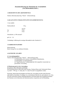 Fachinformation für Natriumchlorid 0,9% Baxter Viaflo