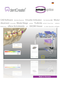 CAD Software Modul Abutment Modul Stege TruSmile offene
