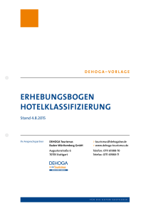 erhebungsbogen hotelklassifizierung - DEHOGA Baden