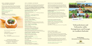 Termine 2017 - Gl&auml;serne Produktion, Brunch