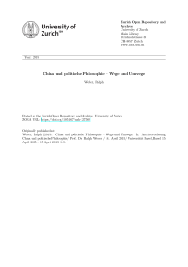 China und politische Philosophie