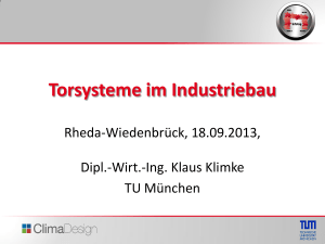 Torsysteme im Industriebau