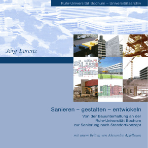 Sanieren &ndash; gestalten &ndash; entwickeln - Verwaltung Ruhr