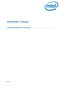 Intel Unite Entreprise Deployment Guide