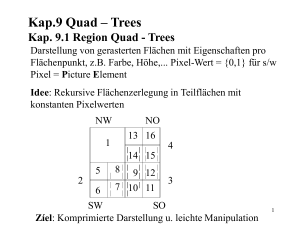 Kap.8 Quad – Trees Kap. 8.1 Region Quad
