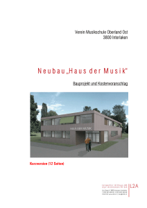 N eubau „H ausder M usik“ - Musikschule Oberland Ost