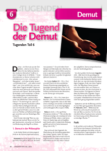 Die tugend der Demut