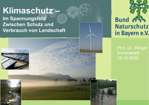 Klimaschutz - Bund Naturschutz Kempten/Oberallgäu