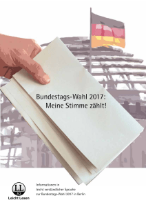 Bundestags-Wahl 2017: Meine Stimme z&auml;hlt!
